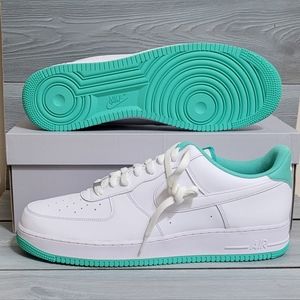 RARE 👟 Nike Air Force 1 07 💎 White Light Menta - M 17 - DH7561-107 NWT '07 NWT